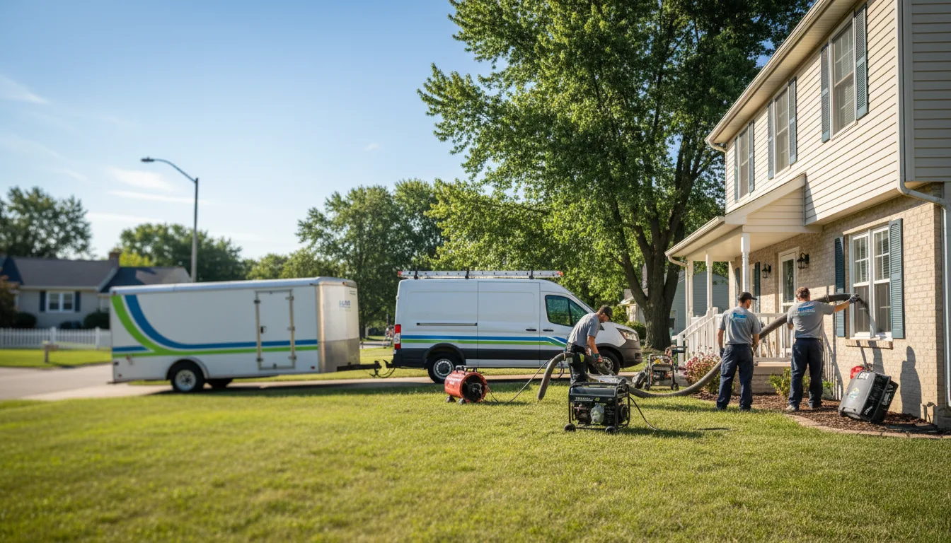 Flooded Basement Restoration And Cleanup With Repair in Comins, MI near me